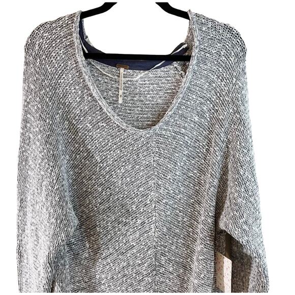 NWT Free People Women's Bright Lights Oversize Sweater Obsidian Glass Size XS - Picture 4 of 10